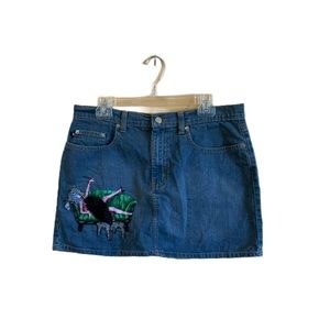 Ralph Lauren y2k jean mini skirt